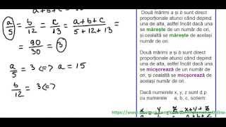 Clasa a VIa Teste recapitulative  ex 4  marimi direct proportionale [upl. by Attenaz]