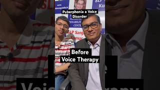 Transforming Puberphonia Unveiling the Power of Voice Therapy  Before After By slpsanjaykumar [upl. by Sadye]