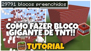 Tutorial COMO FAZER TNT GIGANTE no MINECRAFT [upl. by Anitsirhcairam792]