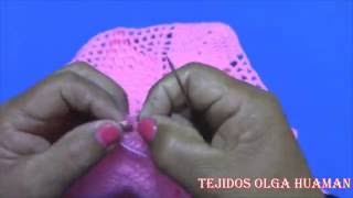 Como unir los cuadros tejidos a crochet para colchas y cojines [upl. by Drawdesemaj]