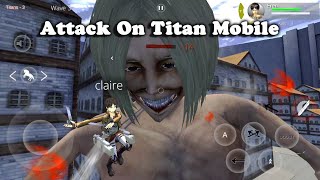 Attack On Titan Mobile V3  EN  Anime Mobile Game Free [upl. by Jameson491]