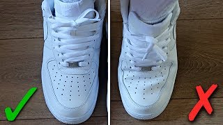 How To Lace Nike Air Force 1s  AF1 Mids 2 BEST WAYS [upl. by Zilla]