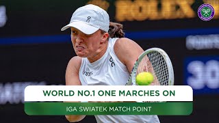 Iga Swiatek  Winning moment  First round  Wimbledon 2024 [upl. by Asela]