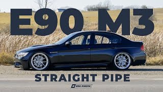 BMW E90 M3 STRAIGHT PIPE  S65 V8  Bag Riders [upl. by Wolsniw681]