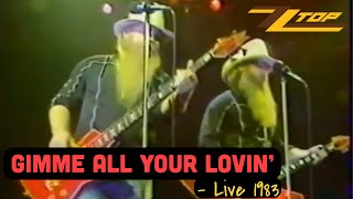 ZZ Top  Gimme All Your Lovin Live Houston 1091983 [upl. by Lingwood74]