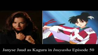 Janyse Jauds incredible voice acting as Kagura The Wind Sorceress Inuyasha episode 50 [upl. by Yoshio322]