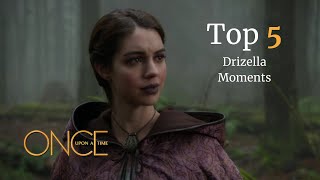 Top 5 Drizella Moments  Once Upon a Time [upl. by Ahsratan]