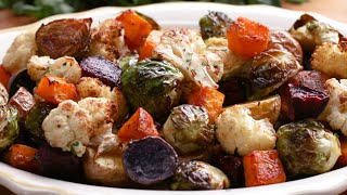 How To Roast Vegetables • Tasty [upl. by Ilarrold]