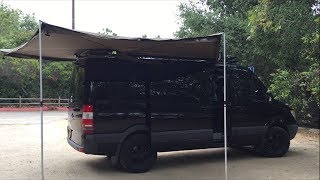 Sprinter Van FOXWING Awning Install Part 2 [upl. by Ahoufe]