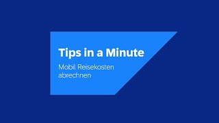 Mit SAP Concur mobil Reisekosten abrechnen [upl. by Adnov]