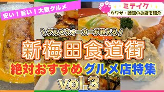 【新梅田食道街3】絶対おすすめ名店❗️またまた5店舗ご紹介❗️Recommended restaurants in Osaka [upl. by Nevear]