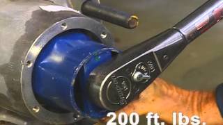 How to adjust the Wheel Bearing on a Trailer Axle [upl. by Roddie]