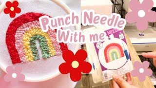 How to Punch Needle for the first time 🌈 [upl. by Amla]