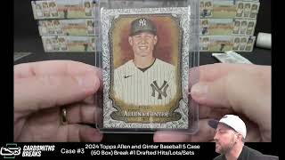 2024 Topps Allen and Ginter Baseball 5 Case 60 Box Break 1 Case 3 [upl. by Schober]