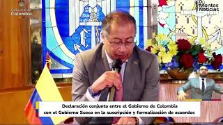 🔴EnDirecto  Declaración conjunta de los Gobiernos de Colombia y Suecia [upl. by Inger]