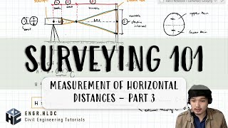 Elementary Surveying  Measurement of Horizontal Distances  Stadia Method Part 1 [upl. by Guillemette945]