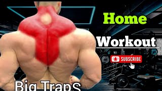 Traps Workout At Home  Home Workout workout homeworkout [upl. by Gawen]