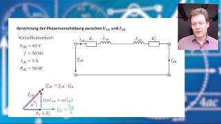 Übungsaufgabe  Transformator TErsatzschaltbild und Phasenverschiebung berechnen a828 [upl. by Hirsh707]