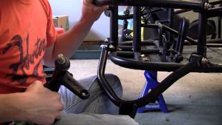 How to Build a Go Kart  5  Front Suspension [upl. by Eimmaj889]