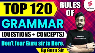 Top 120 Grammar Rules  English Grammar For SSC  Important English Grammar By Guru Sir [upl. by Albur506]