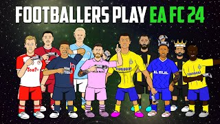 🎮FOOTBALLERS PLAY EA FC 24🎮 Ronaldo Messi Neymar Haaland and more Frontmen 63 [upl. by Larrej]