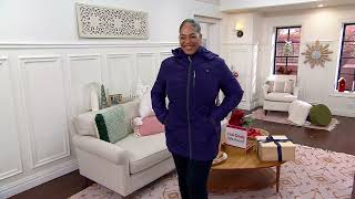 ActionHeat Womens 5V Heated Puffer Jacket with Faux Fur Hood on QVC [upl. by Greenstein]