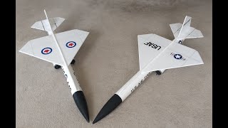 RC Bomarc Missile Rocket glider flights [upl. by Inol]