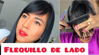 CORTE DE FLEQUILLO DE LADO ✂️ EN CASA [upl. by Anidnamra556]