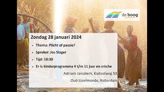 Adriaen Janszkerk  Kerkdienst 28 januari 2024 [upl. by Auhesoj]