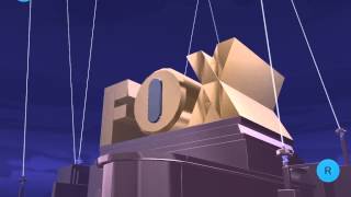 Blocksworld HD Fox Broadcasting Company Logo w 20th Century Fox Fanfare [upl. by Terhune]