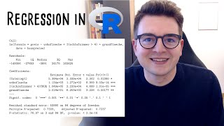 Wie interpretiert man lineare Regression in R 🔎 [upl. by Natalia]