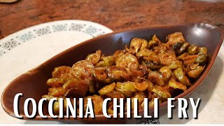 Try this No hassle Easy vegetable recipe  Spicy coccinia chilli fry recipe  Vanus food moods [upl. by Akimahs]