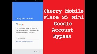 Cherry Mobile Flare s5 mini FRP Bypass [upl. by Sirrep]