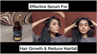 Best And Effective Serum For Hair Growth amp Reduce Hairfall poojagajjar haircare hairserum [upl. by Angelika]