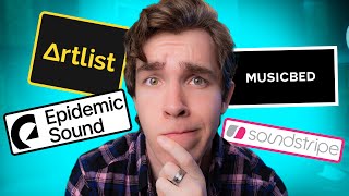 The BEST Royalty Free Music Site  Artlist vs Epidemic Sound vs Soundstripe vs Musicbed [upl. by Donielle743]