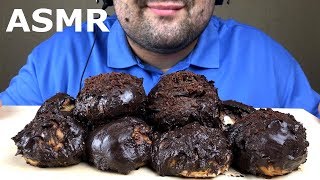 ASMR PROFITEROLE CREAM FILLED PUFFS with CHOCOLATE SAUCE Eating Sounds [upl. by Verine345]