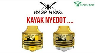 WASP NANO RDA  VAPE REVIEW INDONESIA [upl. by Namhcan258]