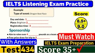 IELTS Listening Practice Test 2024 with Answers Real Exam  434 [upl. by Reahard]