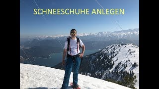 Schneeschuhe anlegen [upl. by Nwahsir]