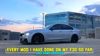 BMW F30 328i FULL MOD LIST SO FAR [upl. by Siger152]