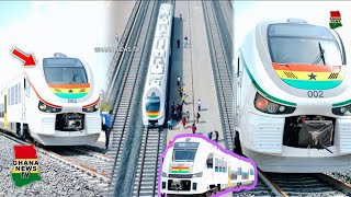 Watch how the 2 Brand new Trains arrived for the official commissioning at Tema Habour [upl. by Ielak]