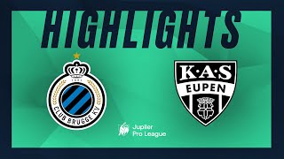 Club Brugge  KAS Eupen hoogtepunten [upl. by Enihpad]