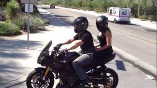 Sportbike Motorcycle passenger safety the with GripnRide belt [upl. by Gula]