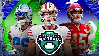 2024 ESPN Fantasy Football Draft  Fantasy Football Marathon Simulcast 🏈 [upl. by Ardnahcal]