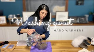 How to wash Nuna Heat qiviut hand warmers [upl. by Asylla909]