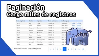 Crear paginación con PHP MySQL y AJAX [upl. by Enomad]