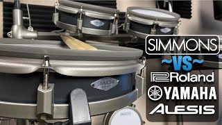 Simmons vs Everybody Is Simmons just as good as Roland Yamaha and Alesis [upl. by Akissej474]