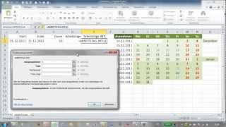 Excel  ARBEITSTAG und ARBEITSTAGINTL [upl. by Eintrok]