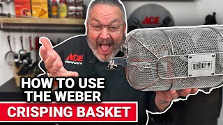 How To Use The Weber Crisping Basket  Ace Hardware [upl. by Eilac]