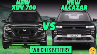 NEW ALCAZAR की बोलती बन्द XUV700 के सामने hyundai alcazarfacelift vs Mahindra xuv700 comparison [upl. by Mcbride173]